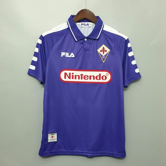 Tailandia Camiseta Fiorentina Replica Primera Ropa Retro 1998 1999